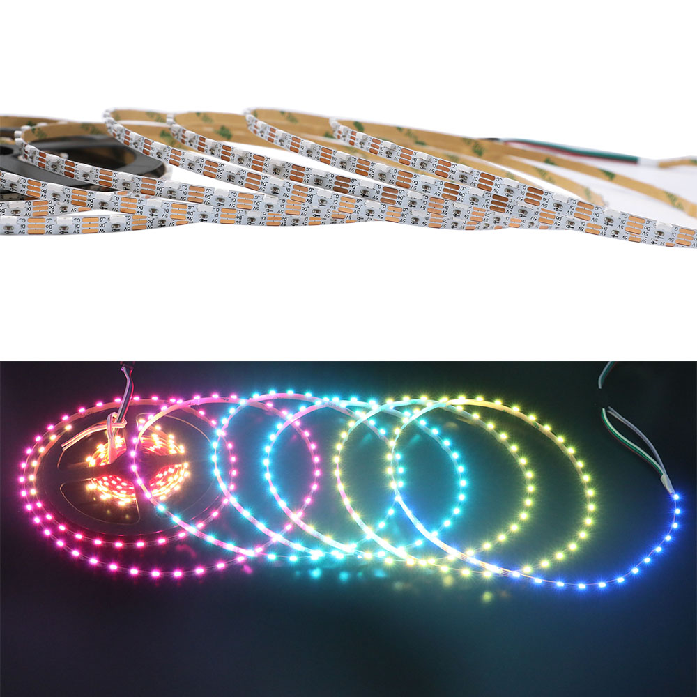SK6812 SMD4020 360LEDs 16.4Ft Side Emitting Individually Addressable LED Strip Lights SK6812 SMD4020 360LEDs 16.4Ft Side Emitting Individually Addressable LED Strip Lights